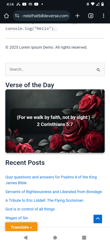 sidebar view mobile png
